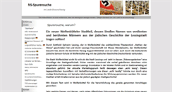 Desktop Screenshot of ns-spurensuche.de